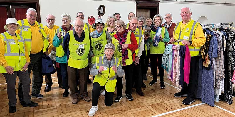 Cheddar Vale Lions Club getting ready to jumble